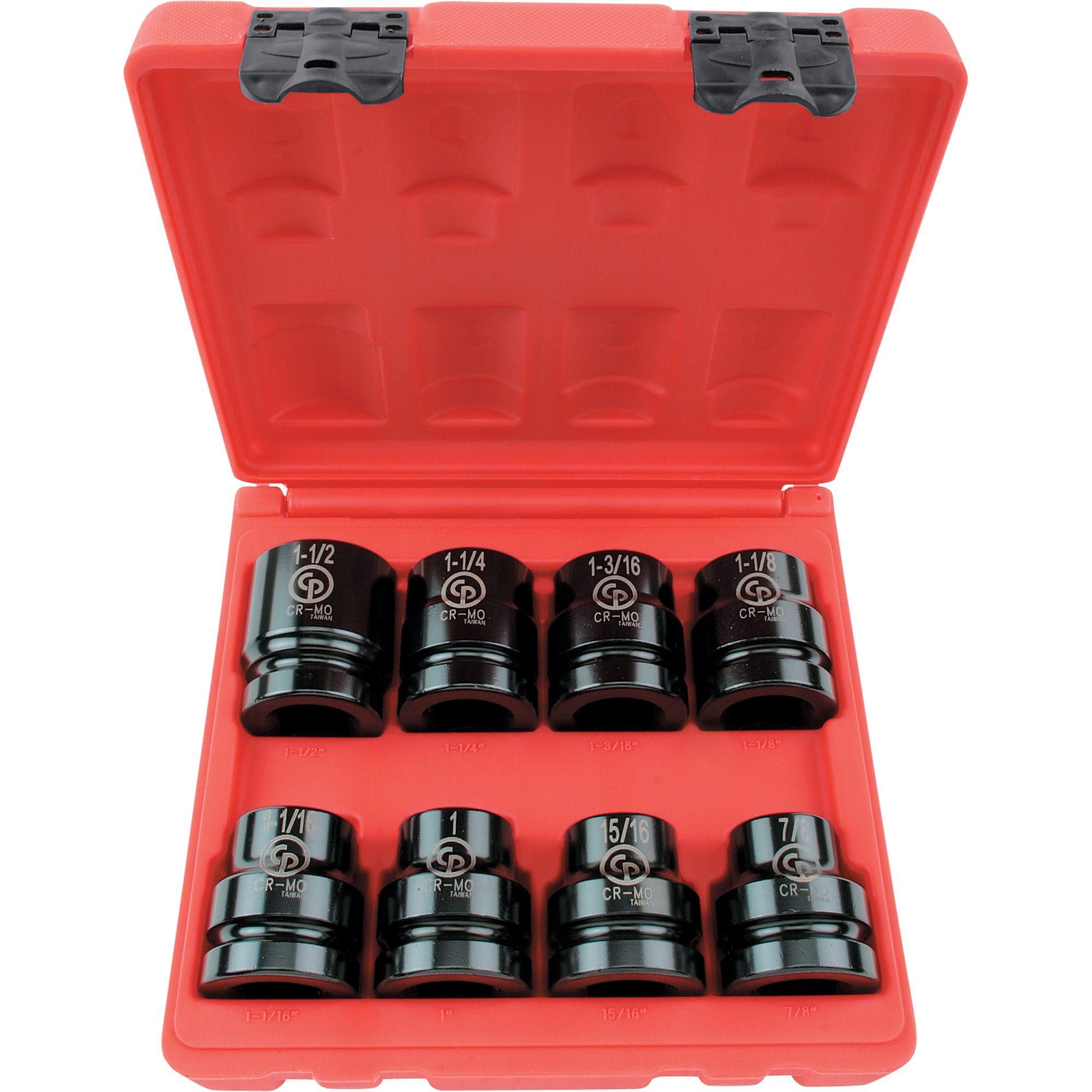 Chicago Pneumatic 8-Pc. SAE Impact Socket Set — 1in. Drive, Model# S8008